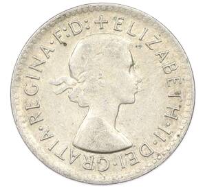 3 пенса 1960 года Австралия — Фото №2