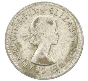 3 пенса 1957 года Австралия — Фото №2