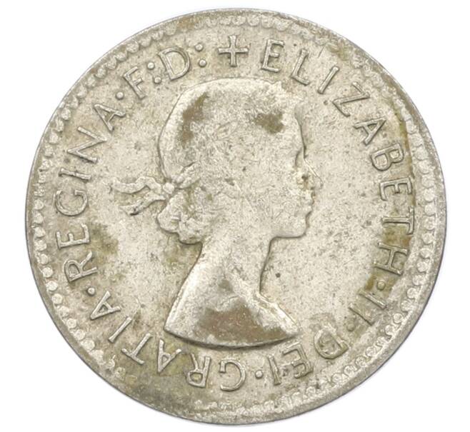 Монета 3 пенса 1957 года Австралия (Артикул: M2-81527) — Фото №2