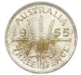 Монета 3 пенса 1955 года Австралия (Артикул: M2-81528) — Фото №1