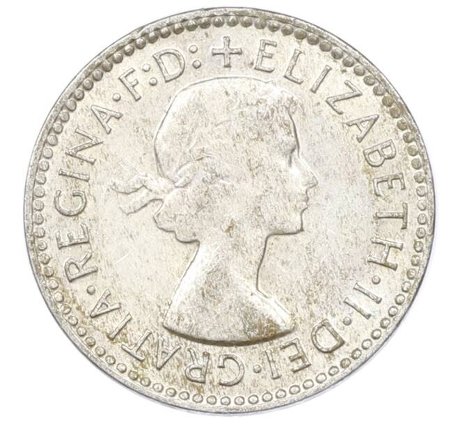 Монета 3 пенса 1955 года Австралия (Артикул: M2-81528) — Фото №2