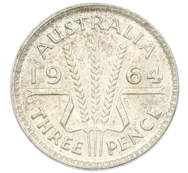 Монета 3 пенса 1964 года Австралия (Артикул: M2-81530) — Фото №1