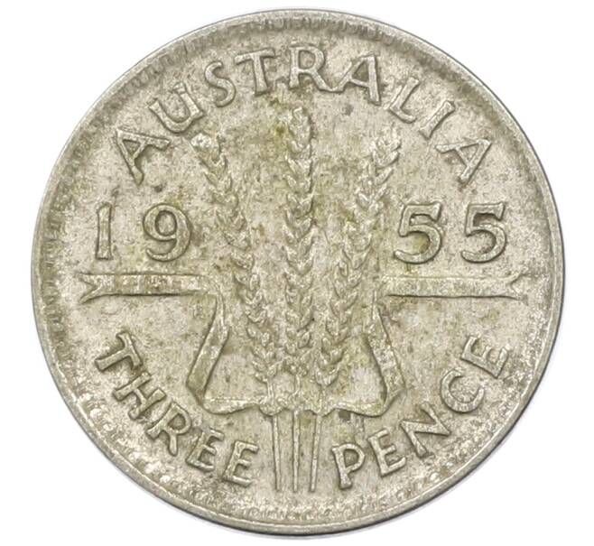 Монета 3 пенса 1955 года Австралия (Артикул: M2-81531) — Фото №1