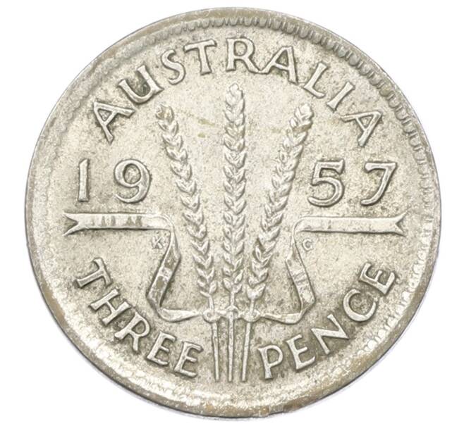 Монета 3 пенса 1957 года Австралия (Артикул: M2-81533) — Фото №1