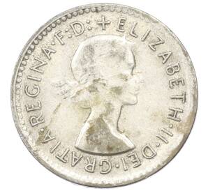 3 пенса 1957 года Австралия — Фото №2