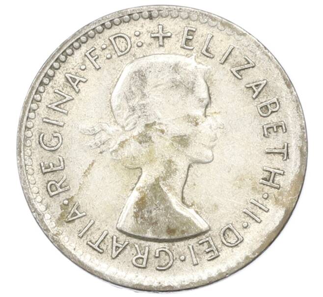 Монета 3 пенса 1957 года Австралия (Артикул: M2-81533) — Фото №2