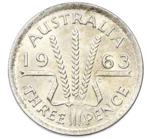 3 пенса 1963 года Австралия — Фото №1