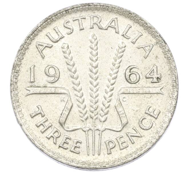 Монета 3 пенса 1964 года Австралия (Артикул: M2-81539) — Фото №1
