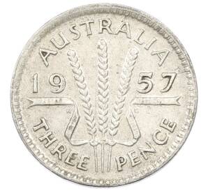 3 пенса 1957 года Австралия — Фото №1