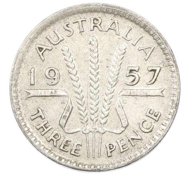 Монета 3 пенса 1957 года Австралия (Артикул: M2-81540) — Фото №1