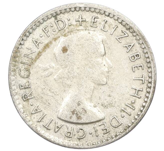 Монета 3 пенса 1957 года Австралия (Артикул: M2-81540) — Фото №2