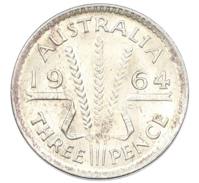 Монета 3 пенса 1964 года Австралия (Артикул: M2-81542) — Фото №1