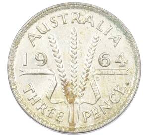 3 пенса 1964 года Австралия — Фото №1