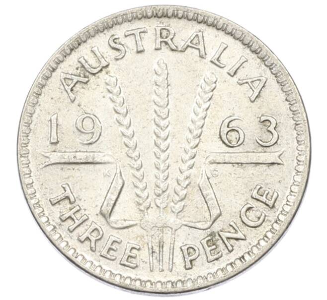 Монета 3 пенса 1963 года Австралия (Артикул: M2-81545) — Фото №1