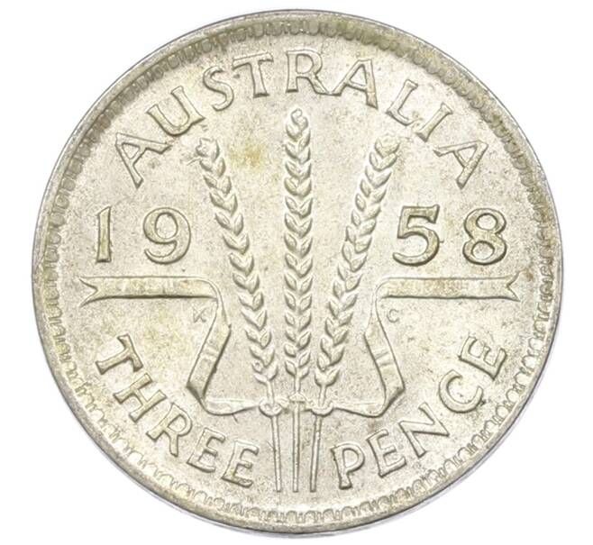 Монета 3 пенса 1958 года Австралия (Артикул: M2-81546) — Фото №1