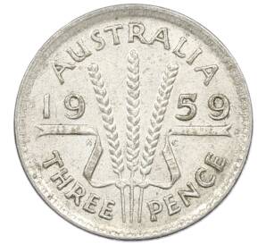 3 пенса 1959 года Австралия — Фото №1