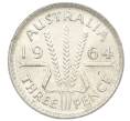 Монета 3 пенса 1964 года Австралия (Артикул: M2-81552) — Фото №1