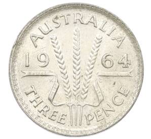 3 пенса 1964 года Австралия — Фото №1