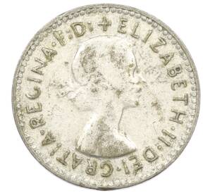 3 пенса 1956 года Австралия — Фото №2