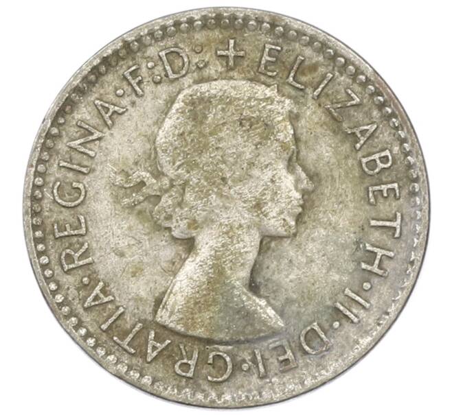 Монета 3 пенса 1955 года Австралия (Артикул: M2-81555) — Фото №2