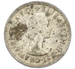 3 пенса 1960 года Австралия — Фото №2