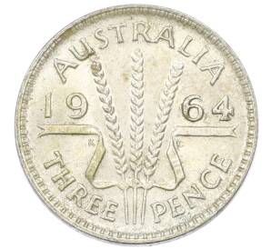 3 пенса 1964 года Австралия — Фото №1