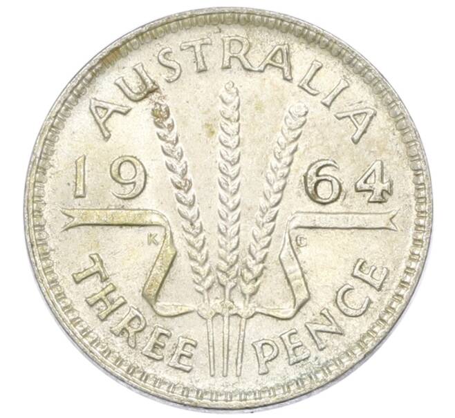 Монета 3 пенса 1964 года Австралия (Артикул: M2-81557) — Фото №1