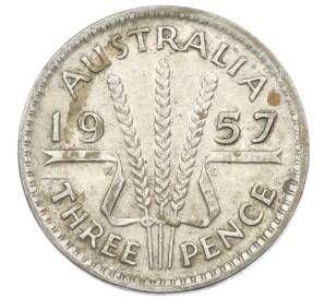 3 пенса 1957 года Австралия — Фото №1