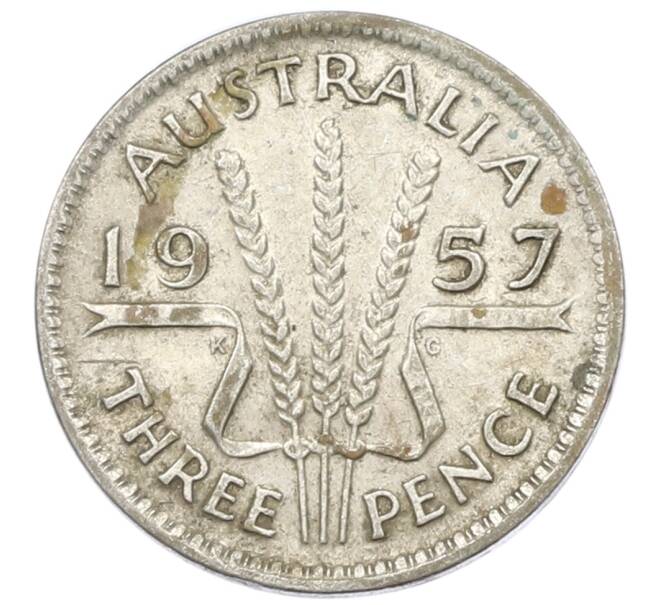 Монета 3 пенса 1957 года Австралия (Артикул: M2-81558) — Фото №1