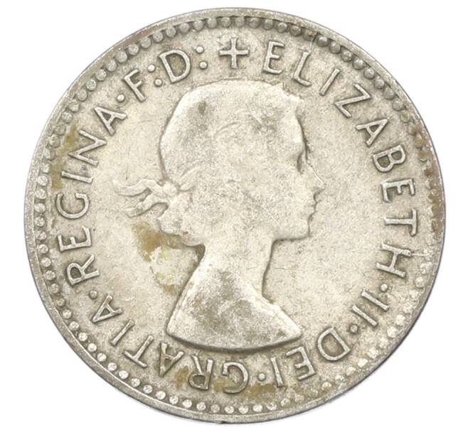 Монета 3 пенса 1957 года Австралия (Артикул: M2-81558) — Фото №2