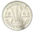 Монета 3 пенса 1963 года Австралия (Артикул: M2-81559) — Фото №1
