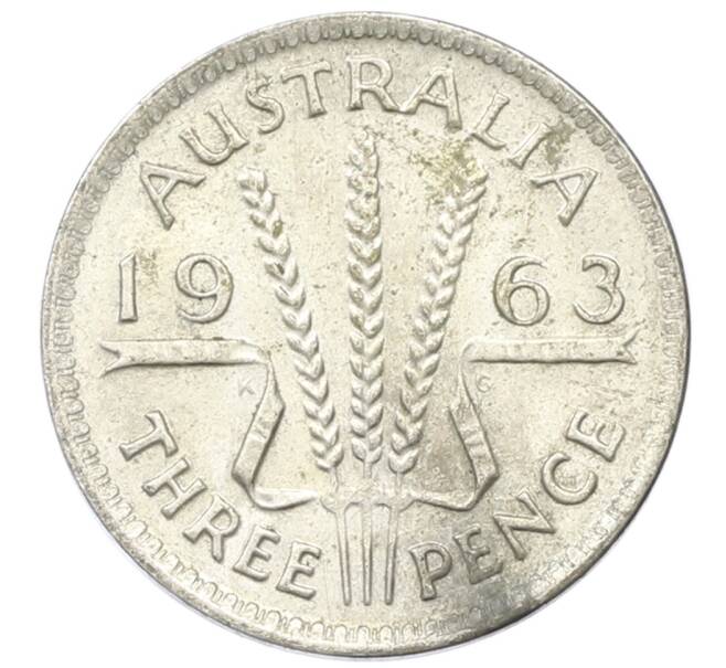 Монета 3 пенса 1963 года Австралия (Артикул: M2-81559) — Фото №1