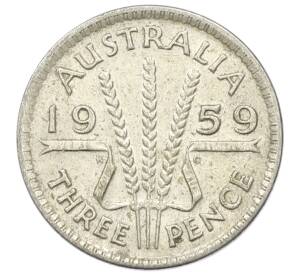 3 пенса 1959 года Австралия — Фото №1