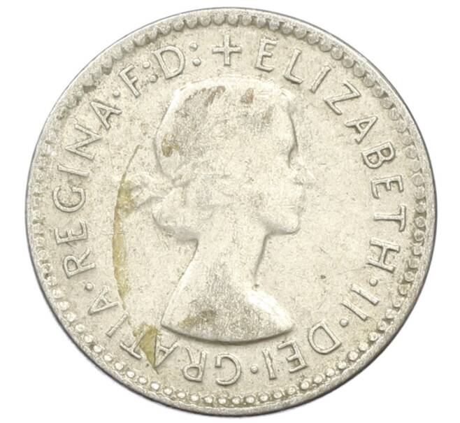 Монета 3 пенса 1959 года Австралия (Артикул: M2-81561) — Фото №2