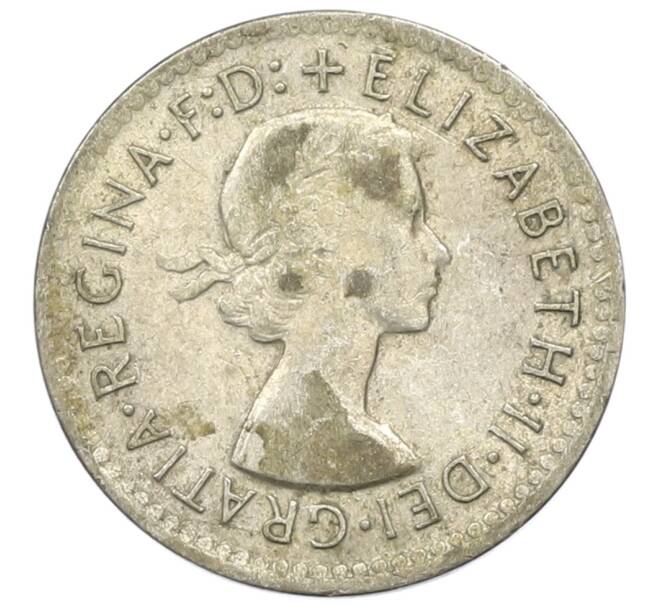 Монета 3 пенса 1957 года Австралия (Артикул: M2-81575) — Фото №2