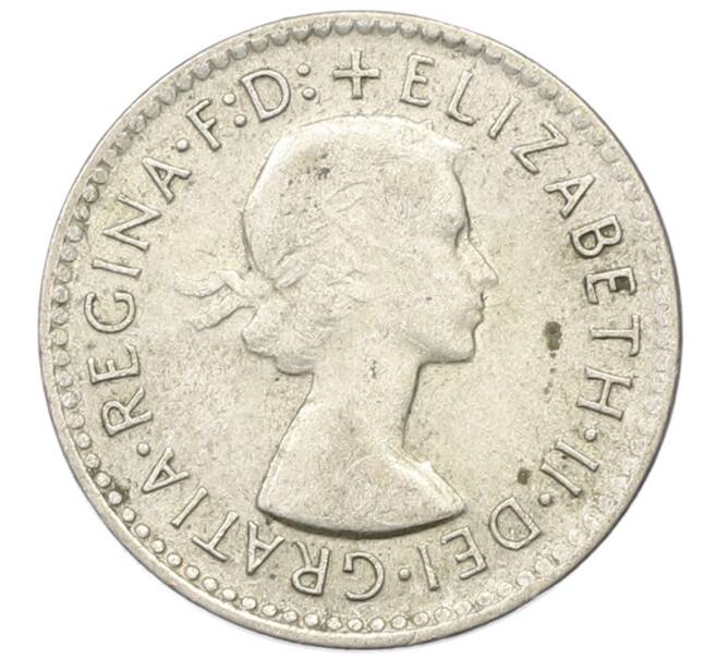 Монета 3 пенса 1956 года Австралия (Артикул: M2-81581) — Фото №2