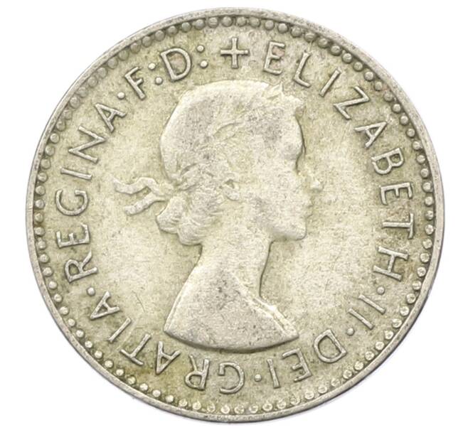 Монета 3 пенса 1956 года Австралия (Артикул: M2-81582) — Фото №2