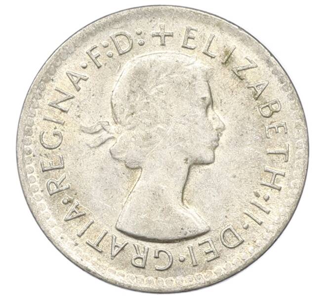 Монета 3 пенса 1959 года Австралия (Артикул: M2-81583) — Фото №2