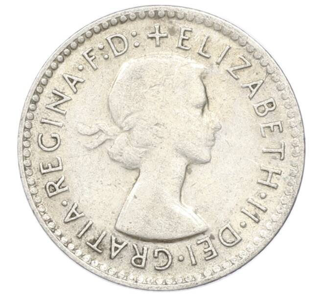 Монета 3 пенса 1957 года Австралия (Артикул: M2-81587) — Фото №2