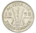 Монета 3 пенса 1955 года Австралия (Артикул: M2-81589) — Фото №1