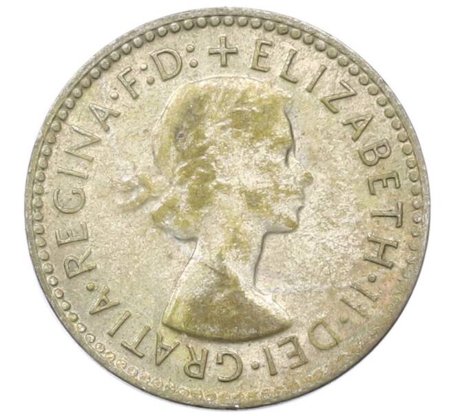 Монета 3 пенса 1955 года Австралия (Артикул: M2-81589) — Фото №2