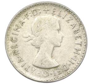 3 пенса 1960 года Австралия — Фото №2