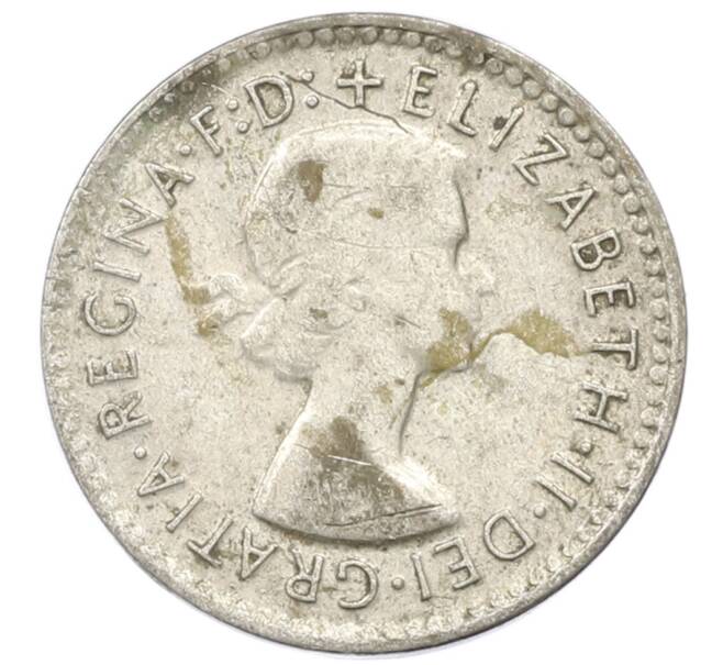 Монета 3 пенса 1957 года Австралия (Артикул: M2-81595) — Фото №2