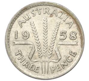 3 пенса 1958 года Австралия — Фото №1