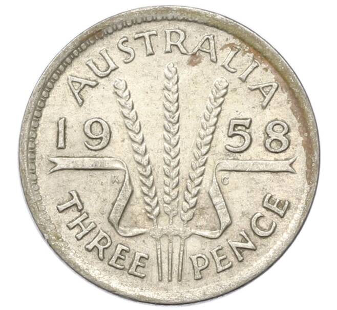 Монета 3 пенса 1958 года Австралия (Артикул: M2-81596) — Фото №1