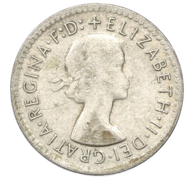 Монета 3 пенса 1958 года Австралия (Артикул: M2-81596) — Фото №2