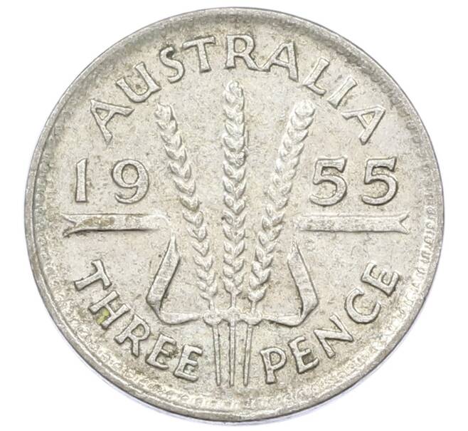 Монета 3 пенса 1955 года Австралия (Артикул: M2-81597) — Фото №1