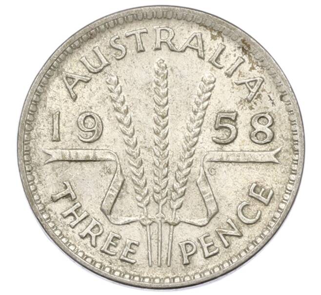 Монета 3 пенса 1958 года Австралия (Артикул: M2-81599) — Фото №1