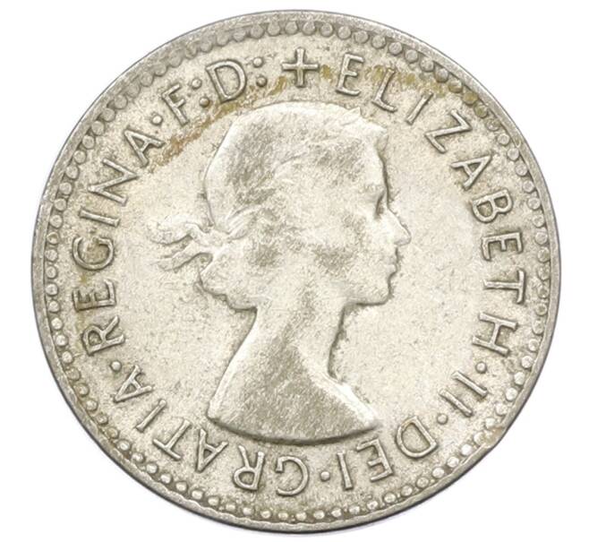 Монета 3 пенса 1958 года Австралия (Артикул: M2-81599) — Фото №2