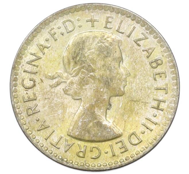 Монета 3 пенса 1958 года Австралия (Артикул: M2-81602) — Фото №2
